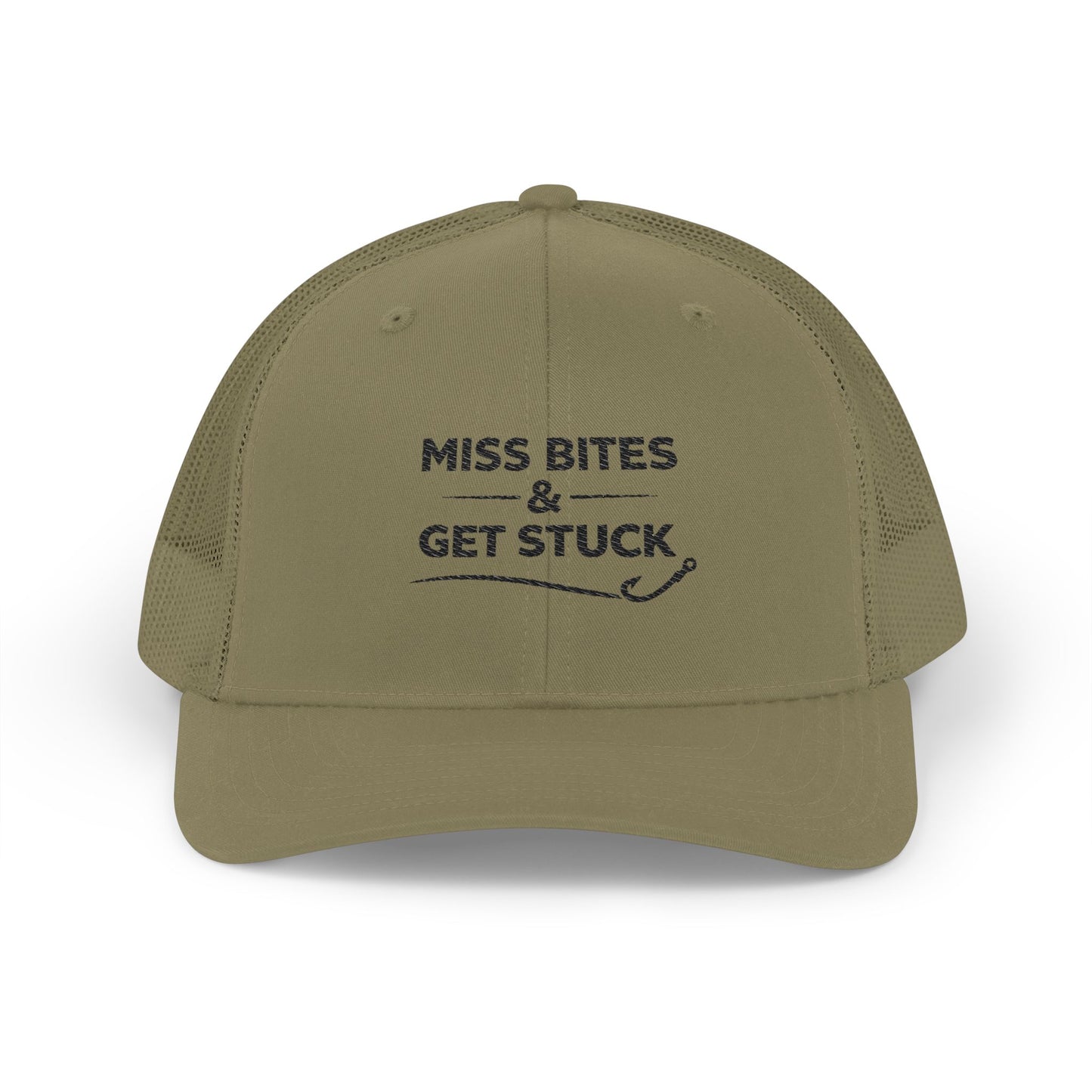 Miss Bites & Get Stuck Embroidered Trucker Cap